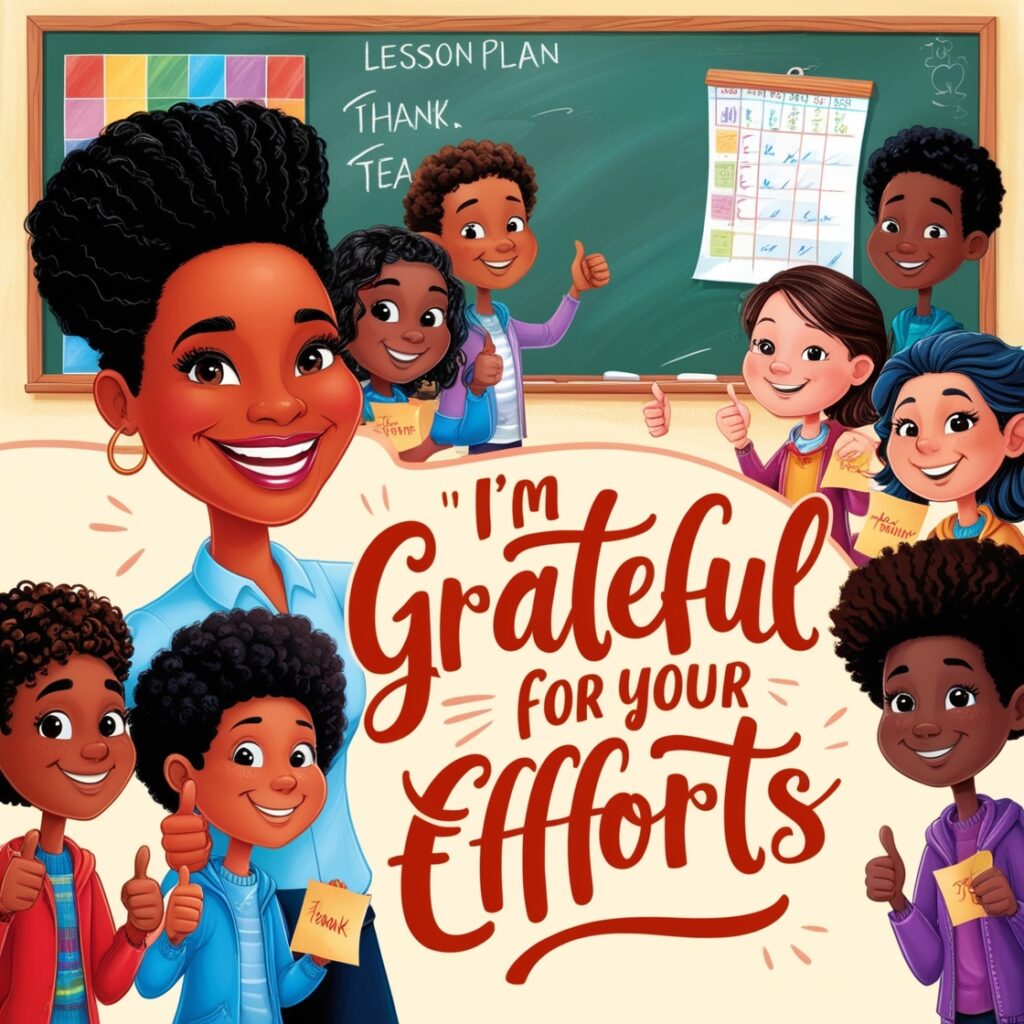 I’m Grateful for Your Efforts