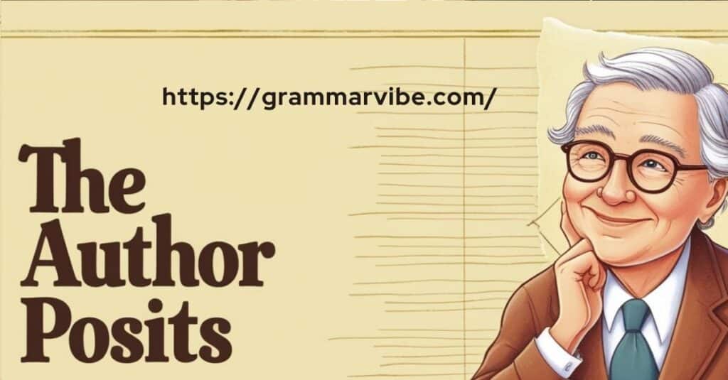 The Author Posits