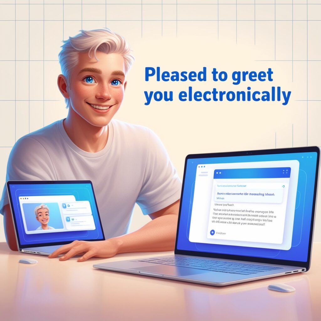 Pleased to Greet You Electronically